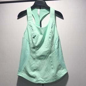 Mint/turquoise Lululemon racerback tank - 8